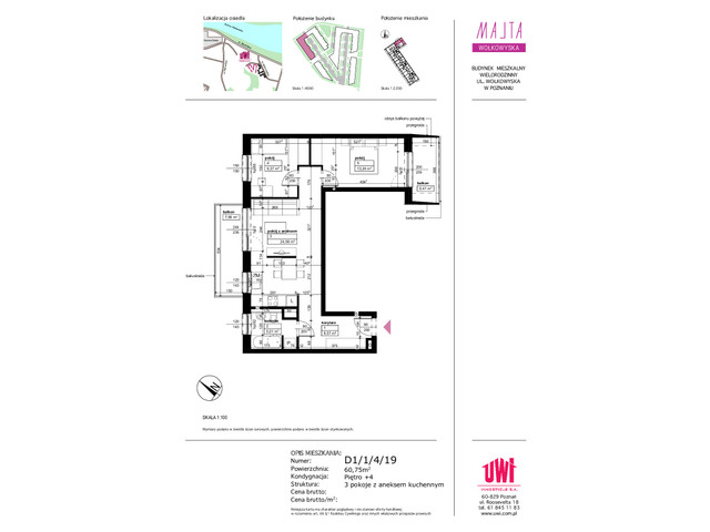 Mieszkanie w inwestycji MALTA Wołkowyska III, symbol D1/1/4/19 » nportal.pl