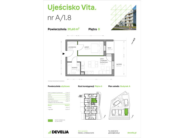 Mieszkanie w inwestycji Ujeścisko Vita, symbol A/1.8 » nportal.pl