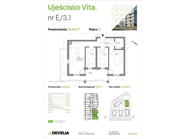 Mieszkanie w inwestycji Ujeścisko Vita, symbol E/3.1 » nportal.pl