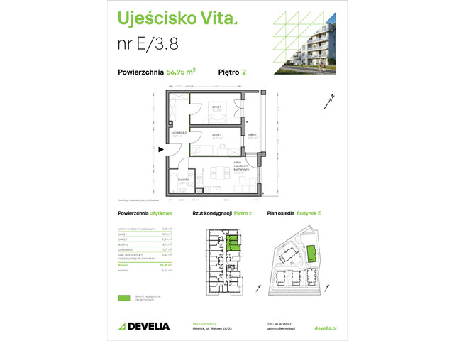 Mieszkanie w inwestycji Ujeścisko Vita, symbol E/3.8 » nportal.pl