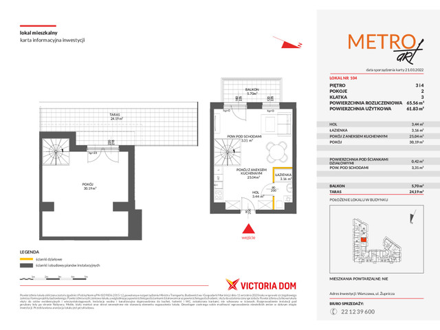 Mieszkanie w inwestycji METRO ART, symbol M.104 » nportal.pl