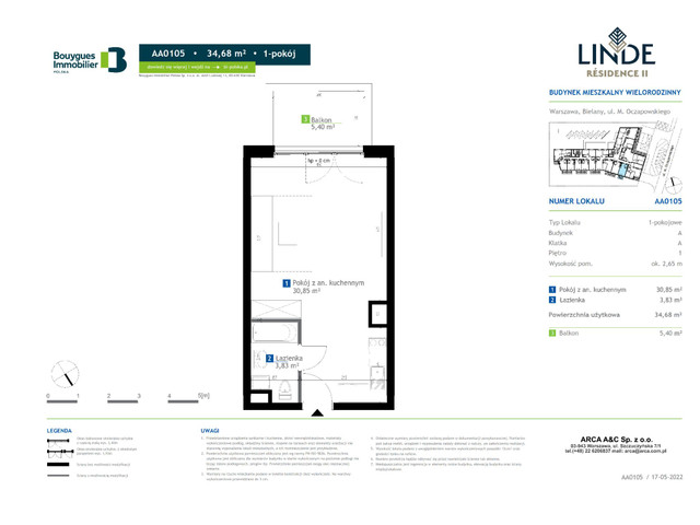 Mieszkanie w inwestycji Linde Residence II, symbol AA0105 » nportal.pl