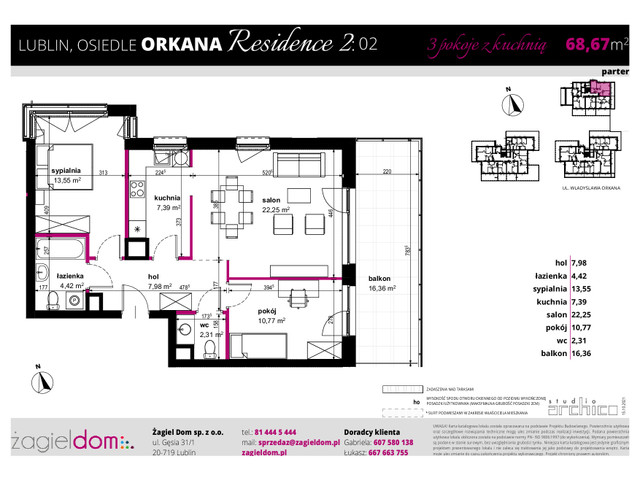 Mieszkanie w inwestycji ORKANA RESIDENCE II, symbol D-LO2-LM-02 » nportal.pl
