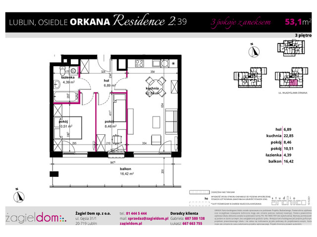 Mieszkanie w inwestycji ORKANA RESIDENCE II, symbol D-LO2-LM-39 » nportal.pl