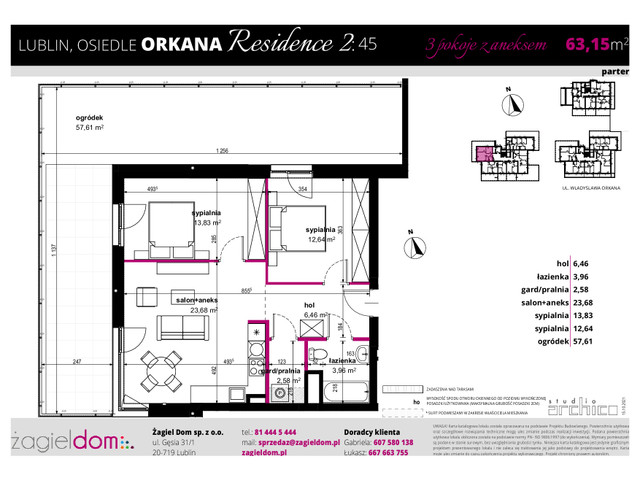 Mieszkanie w inwestycji ORKANA RESIDENCE II, symbol D-LO2-LM-45 » nportal.pl