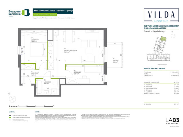 Mieszkanie w inwestycji Vilda Moderne, symbol AA0106 » nportal.pl