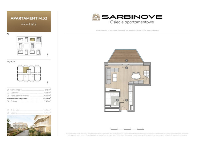 Mieszkanie w inwestycji Sarbinove Osiedle Apartamentowe, symbol A2.M.32 » nportal.pl