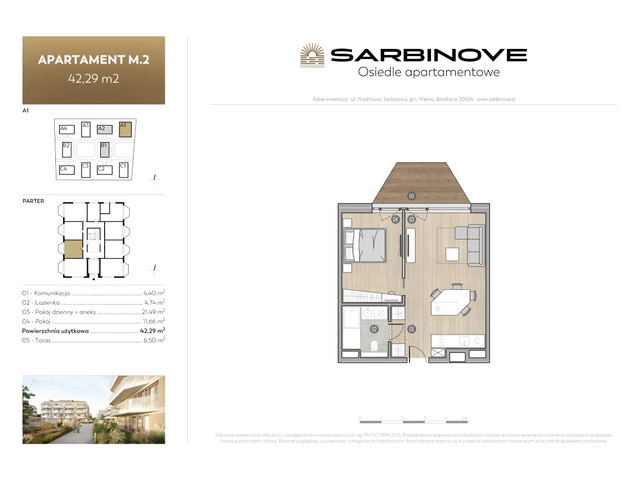 Mieszkanie w inwestycji Sarbinove Osiedle Apartamentowe, symbol A1.M.2 » nportal.pl