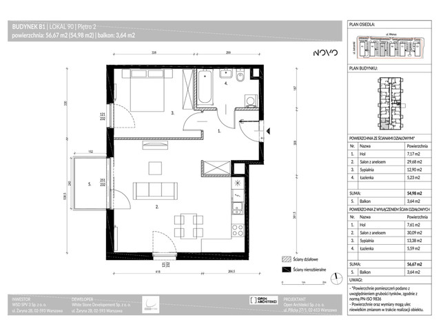 Mieszkanie w inwestycji Osiedle NOVO II, budynek Rezerwacja, symbol B1.90 » nportal.pl