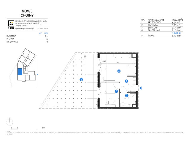 Mieszkanie w inwestycji Choiny 3, symbol B1.4 » nportal.pl