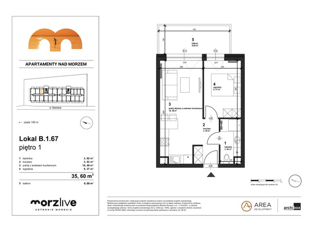 Mieszkanie w inwestycji Morzlive, symbol B.1.67 » nportal.pl