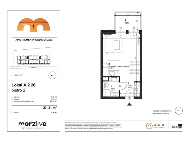 Mieszkanie w inwestycji Morzlive, symbol A.2.26 » nportal.pl