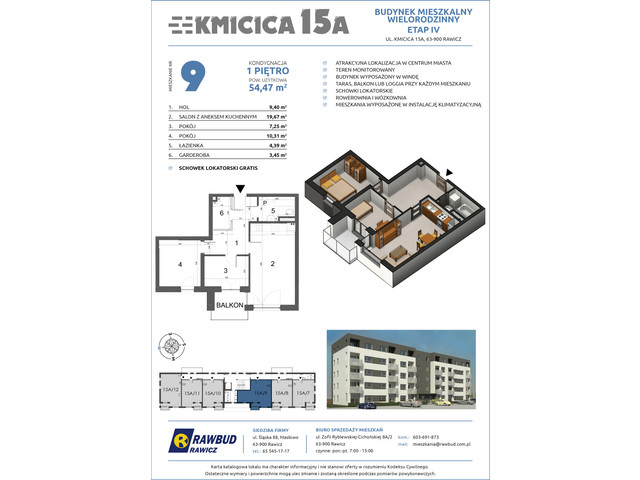 Mieszkanie w inwestycji Kmicica 15 A Etap II, symbol 9 » nportal.pl