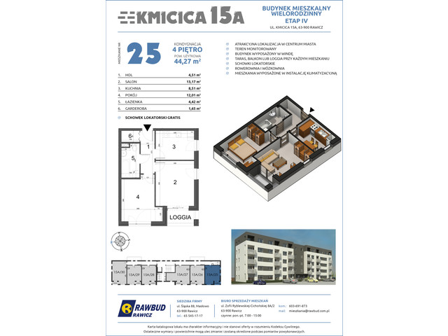 Mieszkanie w inwestycji Kmicica 15 A Etap II, symbol 25 » nportal.pl