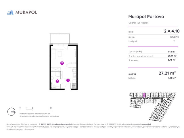 Mieszkanie w inwestycji Murapol Portovo, symbol 2.A.4.10 » nportal.pl