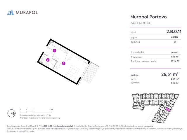 Mieszkanie w inwestycji Murapol Portovo, symbol 2.B.0.11 » nportal.pl