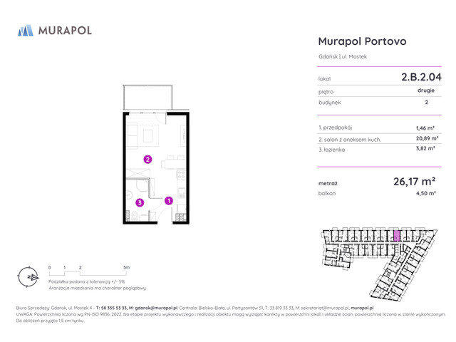 Mieszkanie w inwestycji Murapol Portovo, symbol 2.B.2.04 » nportal.pl
