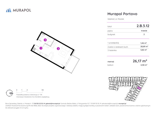 Mieszkanie w inwestycji Murapol Portovo, symbol 2.B.3.12 » nportal.pl
