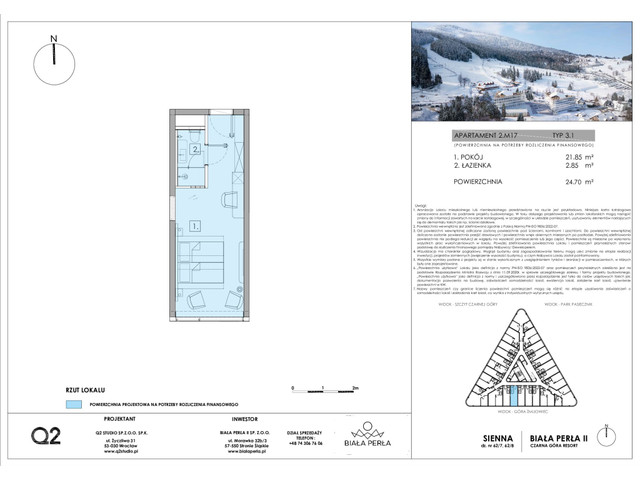 Mieszkanie w inwestycji Aparthotel Biała Perła II, symbol 2m17 » nportal.pl