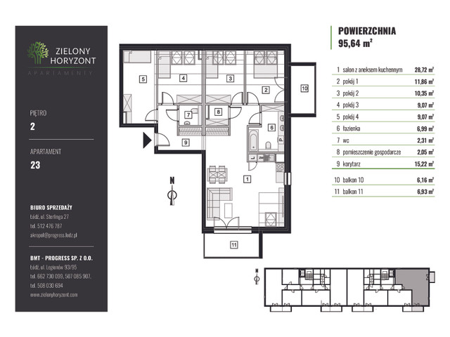 Mieszkanie w inwestycji APARTAMENTY ZIELONY HORYZONT, symbol M.23 » nportal.pl