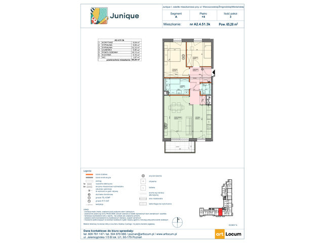 Mieszkanie w inwestycji JUNIQUE, symbol A2.4.51.3k » nportal.pl