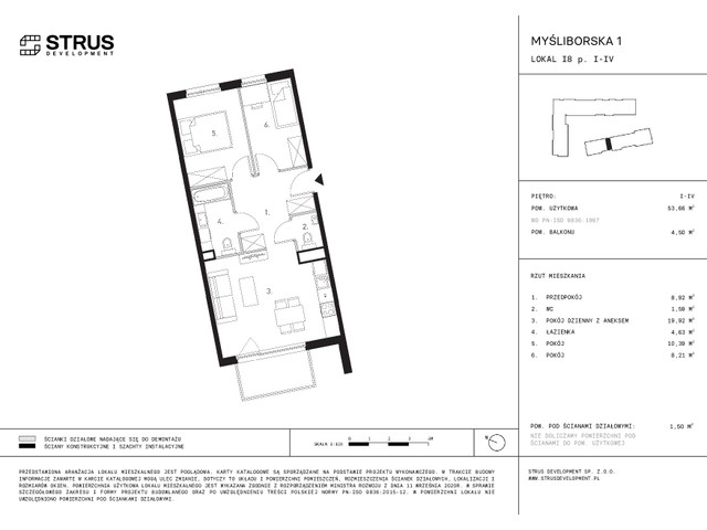 Mieszkanie w inwestycji Myśliborska 1, symbol I8.P.I » nportal.pl