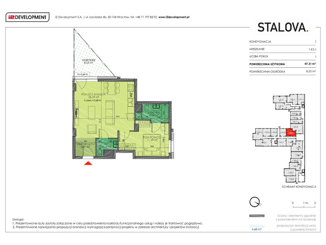 Mieszkanie w inwestycji Stalova, symbol 1.K3.1 » nportal.pl