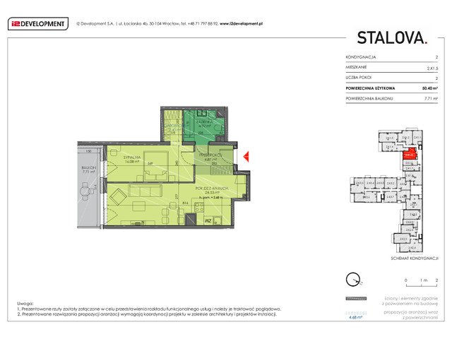 Mieszkanie w inwestycji Stalova, symbol 2.K1.5 » nportal.pl