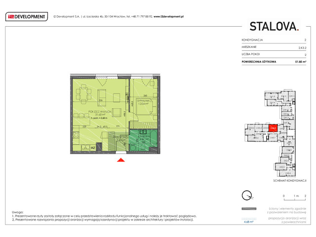 Mieszkanie w inwestycji Stalova, symbol 2.K3.2 » nportal.pl