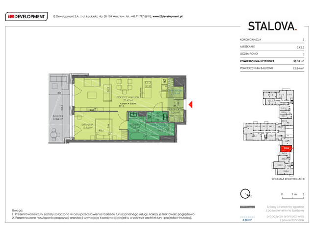 Mieszkanie w inwestycji Stalova, symbol 3.K2.2 » nportal.pl