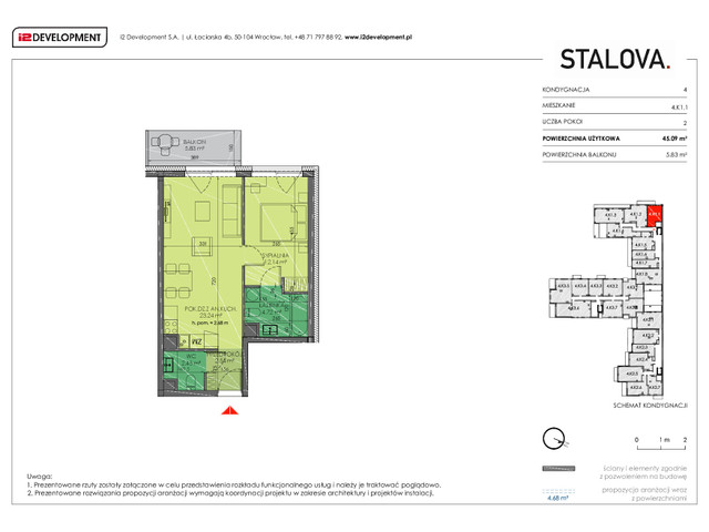 Mieszkanie w inwestycji Stalova, symbol 4.K1.1 » nportal.pl