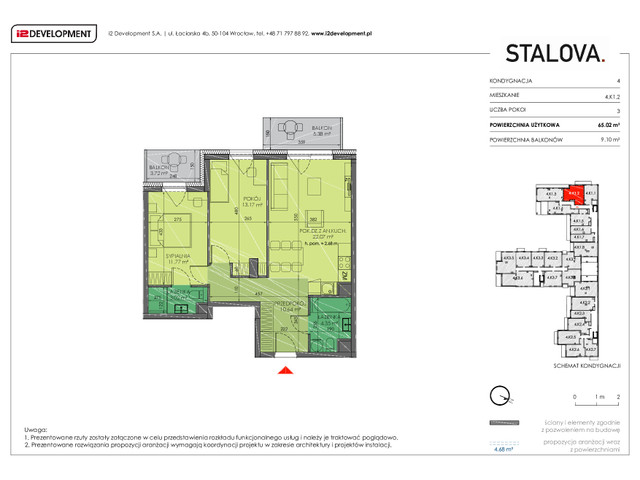 Mieszkanie w inwestycji Stalova, symbol 4.K1.2 » nportal.pl