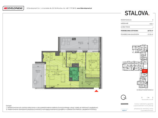 Mieszkanie w inwestycji Stalova, symbol 4.K2.1 » nportal.pl