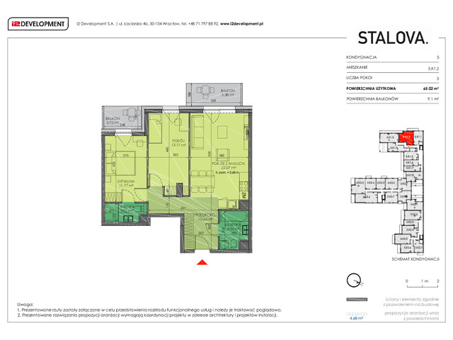 Mieszkanie w inwestycji Stalova, symbol 5.K1.2 » nportal.pl