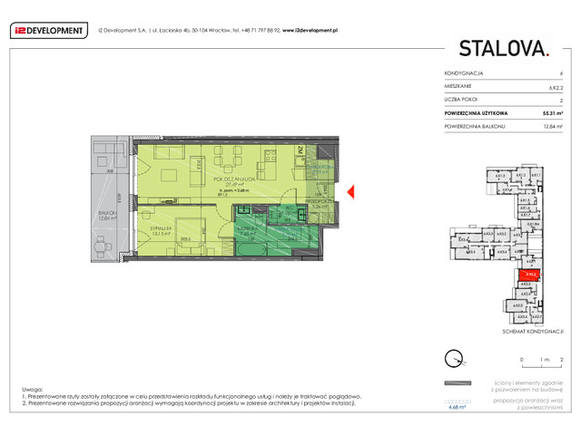 Mieszkanie w inwestycji Stalova, symbol 6.K2.2 » nportal.pl