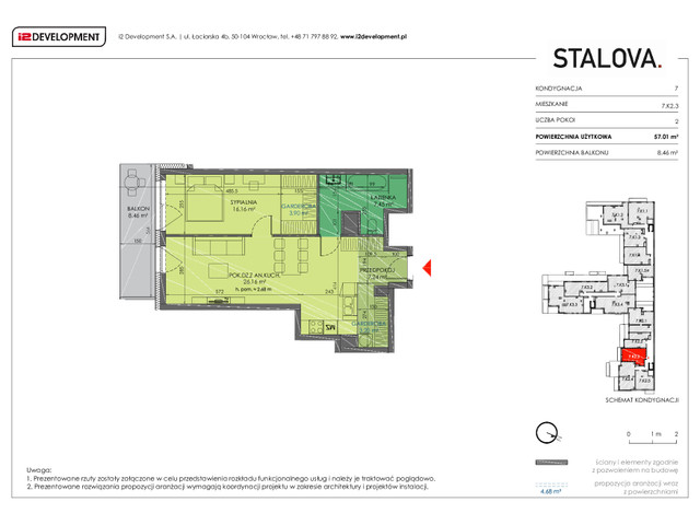 Mieszkanie w inwestycji Stalova, symbol 7.K2.3 » nportal.pl