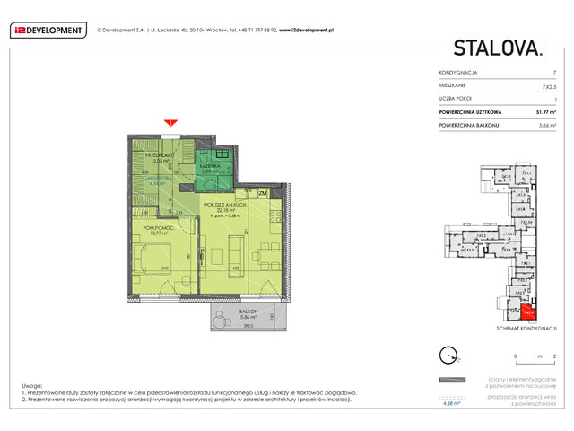 Mieszkanie w inwestycji Stalova, symbol 7.K2.5 » nportal.pl