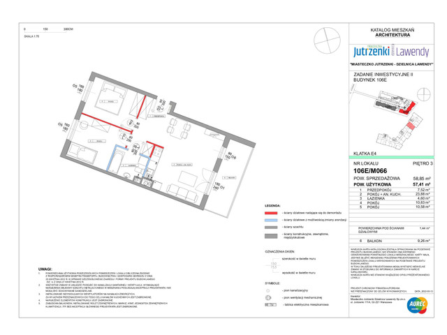 Mieszkanie w inwestycji Miasteczko Jutrzenki – Dzielnica Lawe..., symbol 106E/M066 » nportal.pl