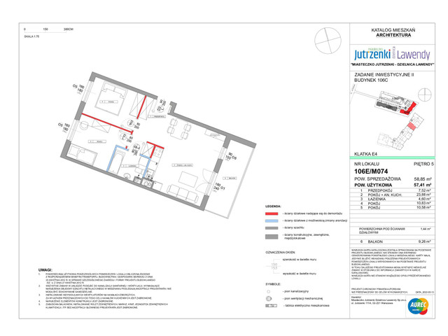 Mieszkanie w inwestycji Miasteczko Jutrzenki – Dzielnica Lawe..., symbol 106E/M074 » nportal.pl