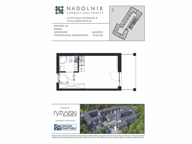 Mieszkanie w inwestycji Nadolnik Compact Apartments, symbol AB.0.003 » nportal.pl