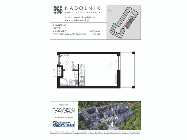 Mieszkanie w inwestycji Nadolnik Compact Apartments, symbol AB.0.004 » nportal.pl