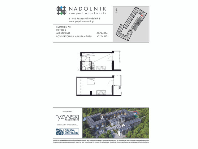 Mieszkanie w inwestycji Nadolnik Compact Apartments, symbol AB.4.034 » nportal.pl
