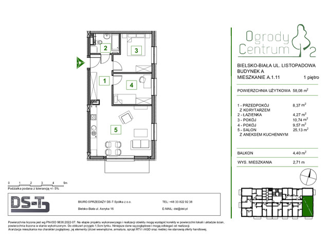 Mieszkanie w inwestycji Ogrody Centrum 2, symbol A.1.11 » nportal.pl