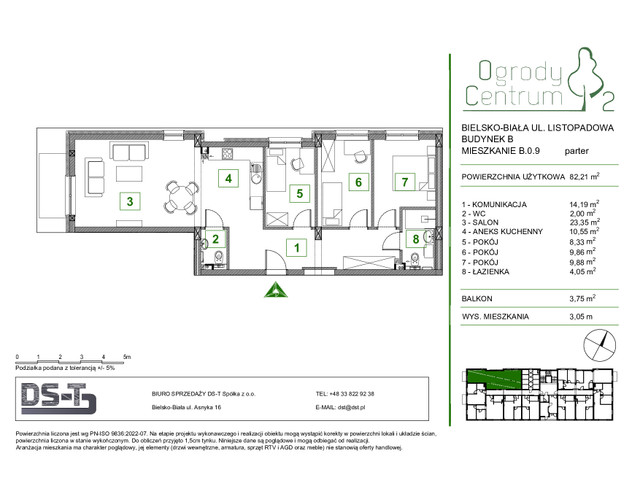 Mieszkanie w inwestycji Ogrody Centrum 2, symbol B.0.9 » nportal.pl