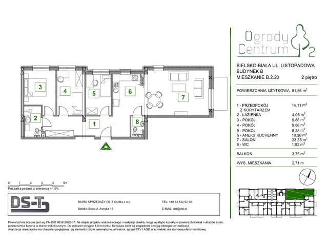 Mieszkanie w inwestycji Ogrody Centrum 2, symbol B.2.20 » nportal.pl