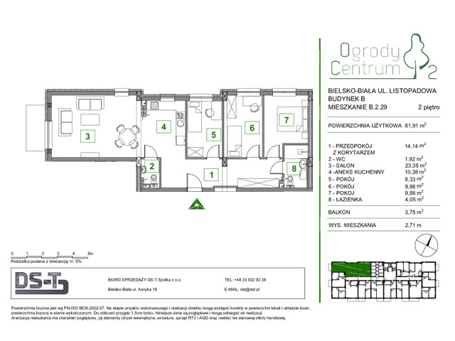 Mieszkanie w inwestycji Ogrody Centrum 2, symbol B.2.29 » nportal.pl