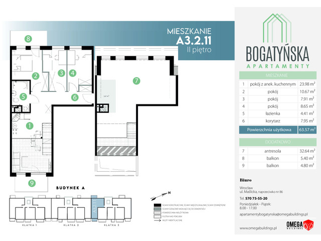 Mieszkanie w inwestycji Bogatyńska Apartamenty, symbol A3.2.11 » nportal.pl