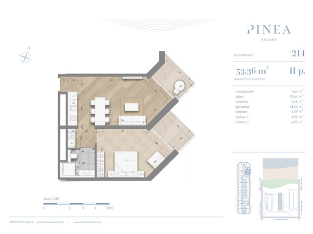 Mieszkanie w inwestycji PINEA Apartments | Apartamenty tuż pr..., symbol 214 » nportal.pl