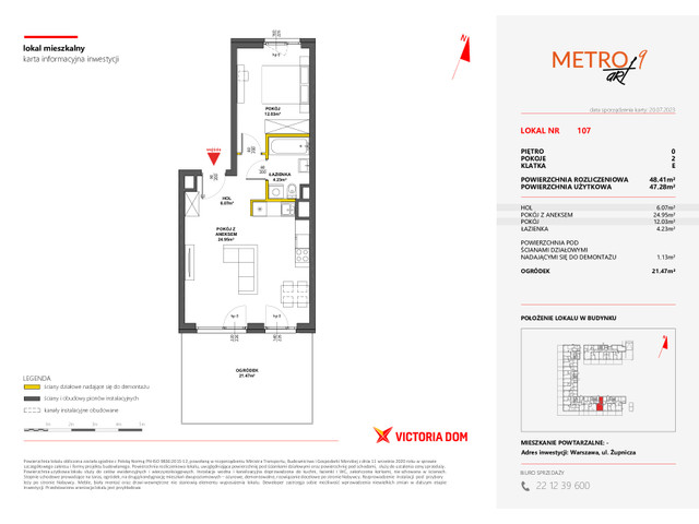 Mieszkanie w inwestycji METRO ART, symbol 9M.107 » nportal.pl