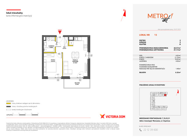 Mieszkanie w inwestycji METRO ART, symbol 9M.13 » nportal.pl